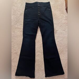 Women's Veronica Beard Dark River Wash Flare Jeans